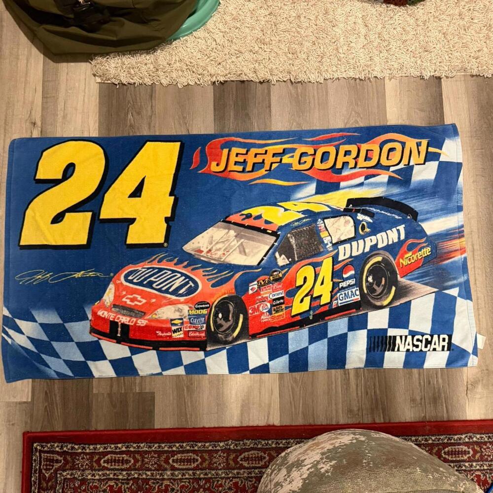 intage Jeff Gordon 24 nascar beach towel 00s